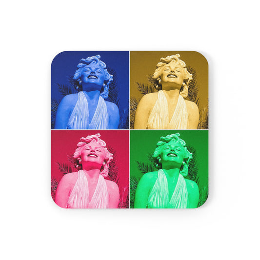 Marilyn Squares - Cork Back Coaster