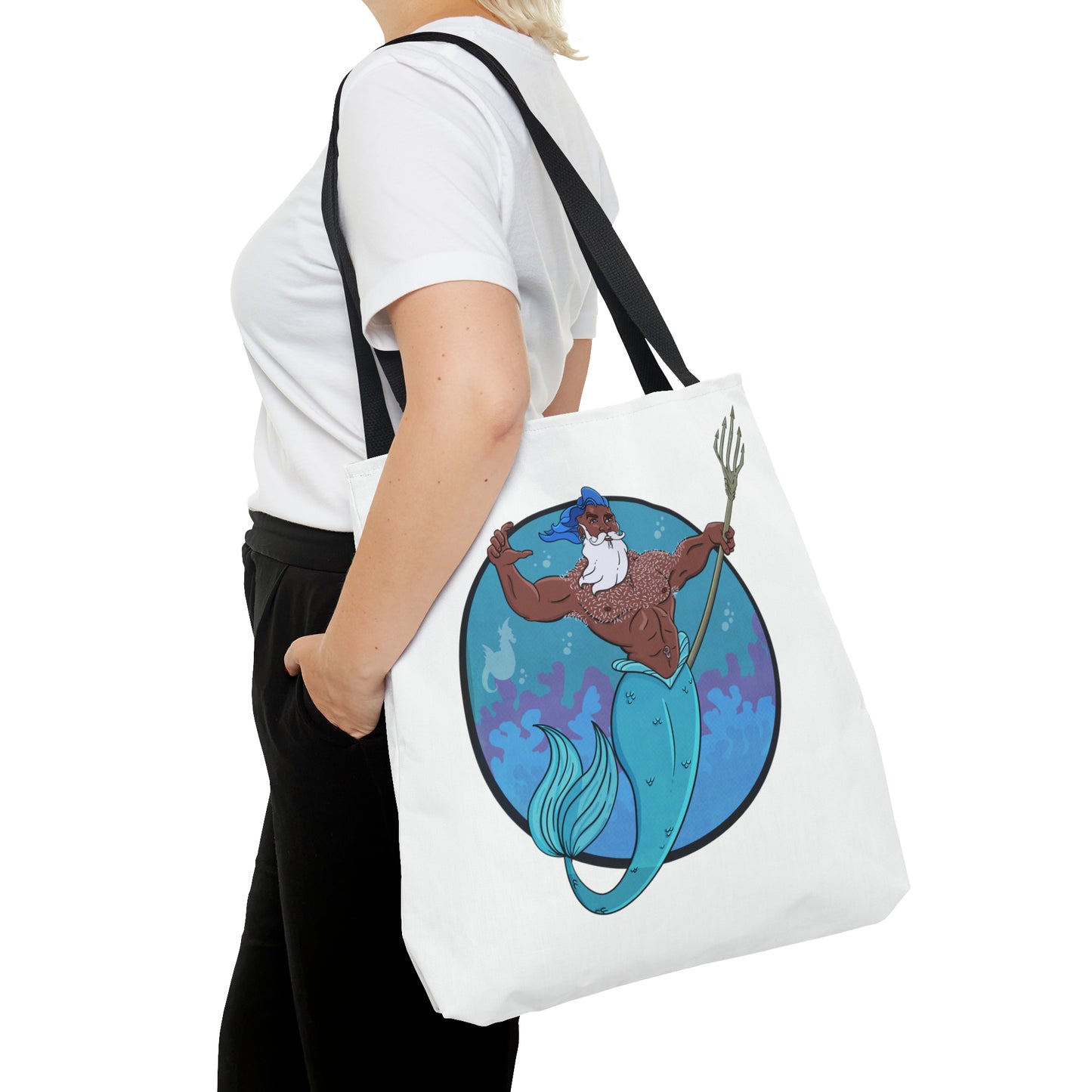 Merman "Classic Comic Book Style" Tote Bag