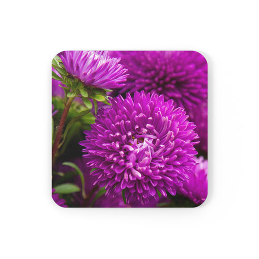 Purple Passion - Cork Back Coaster