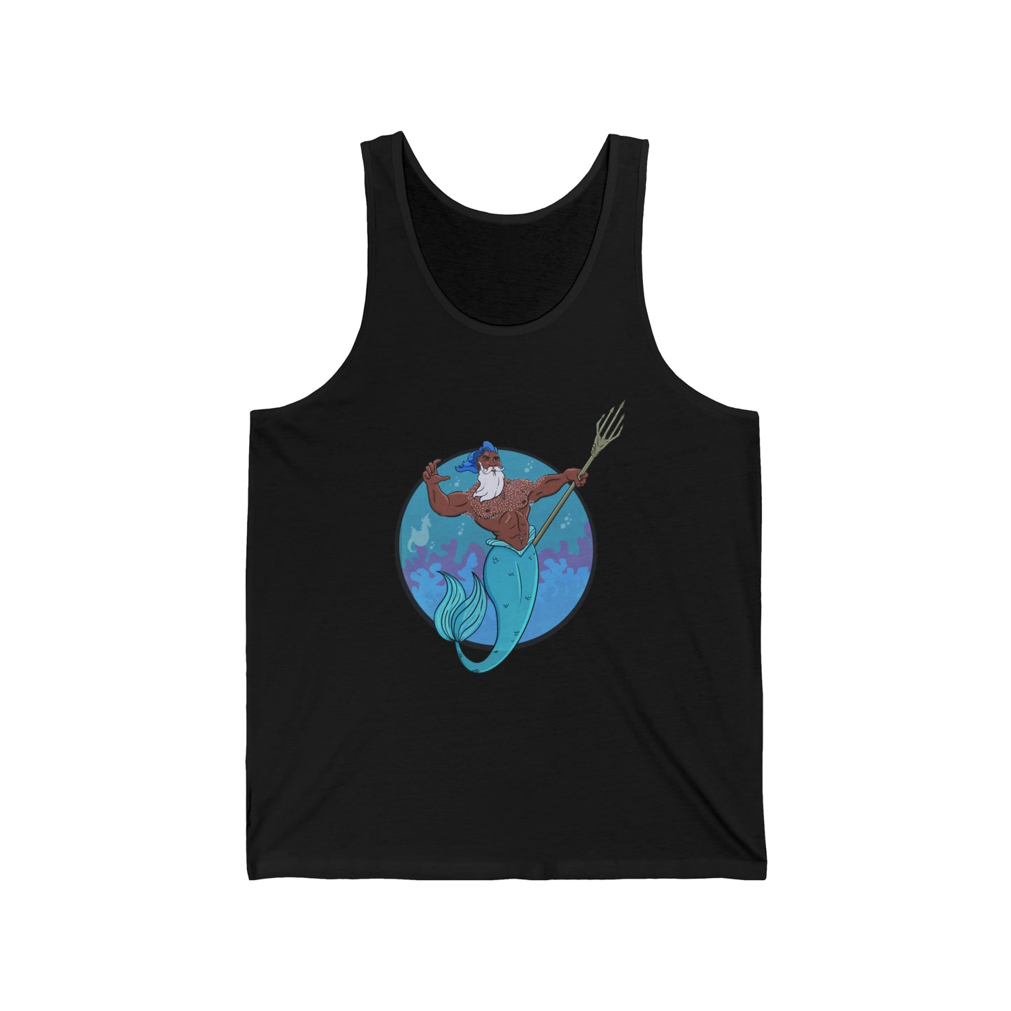 Merman Classic Comic Book Style Tank Top