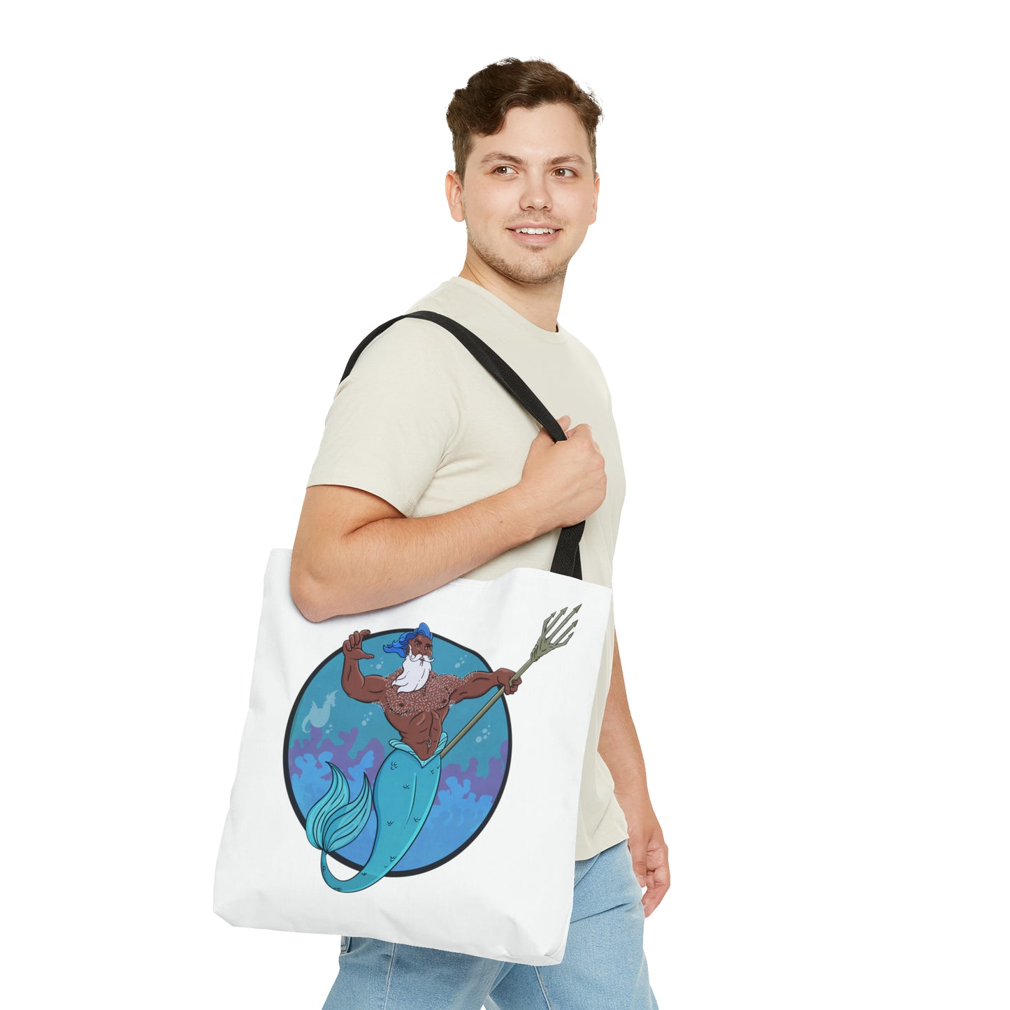 Merman "Classic Comic Book Style" Tote Bag